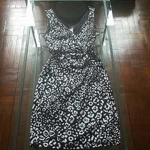Black White Print Dress